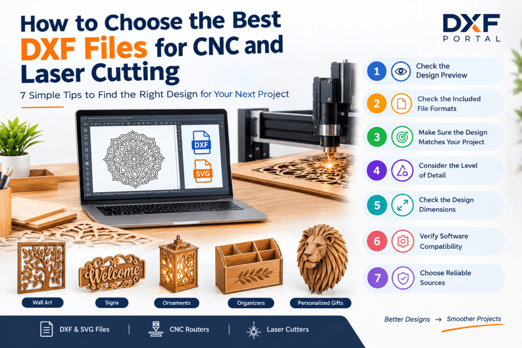 How to Choose the Best DXF Files for CNC and Laser Cutting